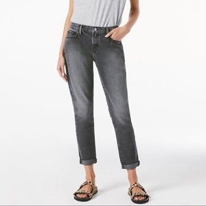 NWT Frame Denim Le Garcon boyfriend jeans in Silverwood (washed black)
